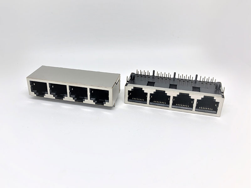 ARJ09-040808-121-S0-A (RJ45 Side Entry, 4 Port) ARJ09-040808-121-S0-A (RJ45 Side Entry, 4 Port)