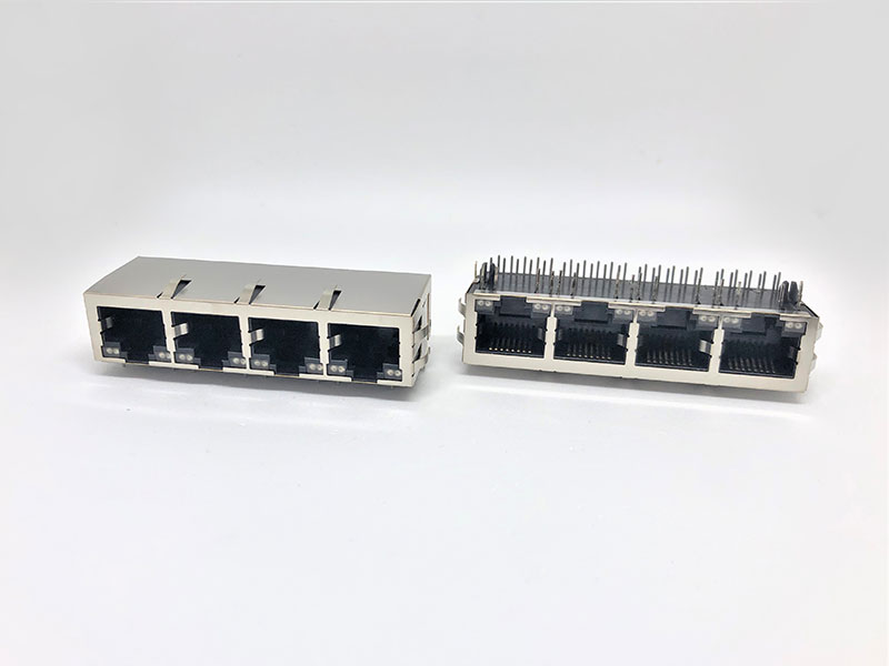 ARJ10-041010-321-S3L2T2 (RJ50 Side Entry, 4 Port) ARJ10-041010-321-S3L2T2 (RJ50 Side Entry, 4 Port)