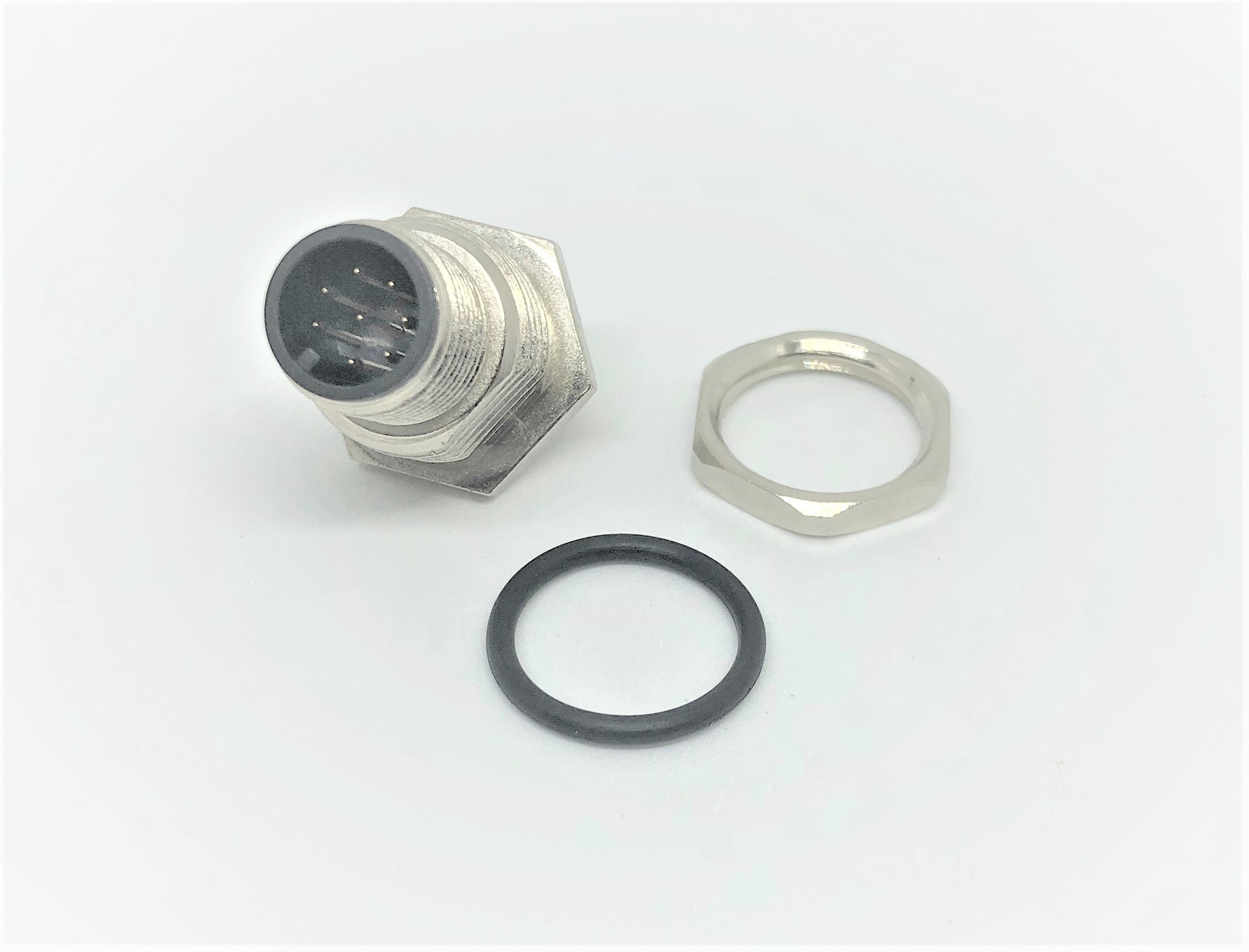 AM12-08PMMP-SF7001-A (M12, A Code, 8Pin, Front lock) AM12-08PMMP-SF7001-A (M12, A Code, 8Pin, Front lock)