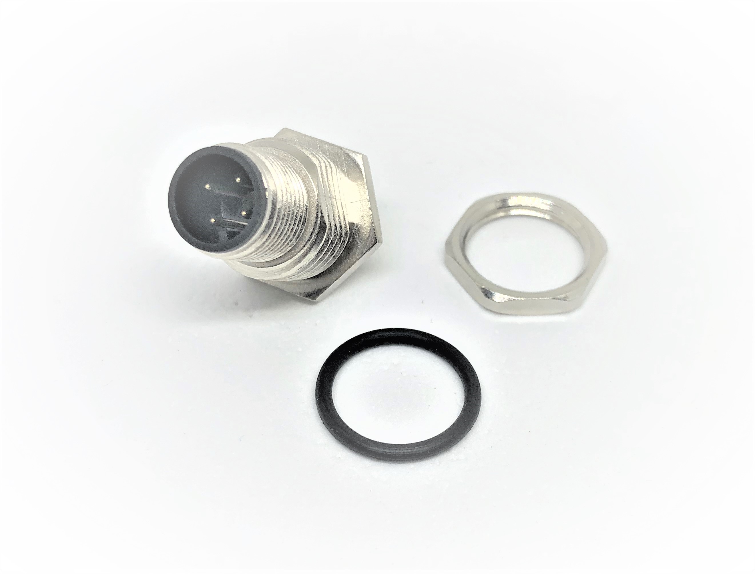 AM12-04PMMP-SF7001-A (M12, A Code, 4Pin, Front Lock) AM12-04PMMP-SF7001-A (M12, A Code, 4Pin, Front Lock)