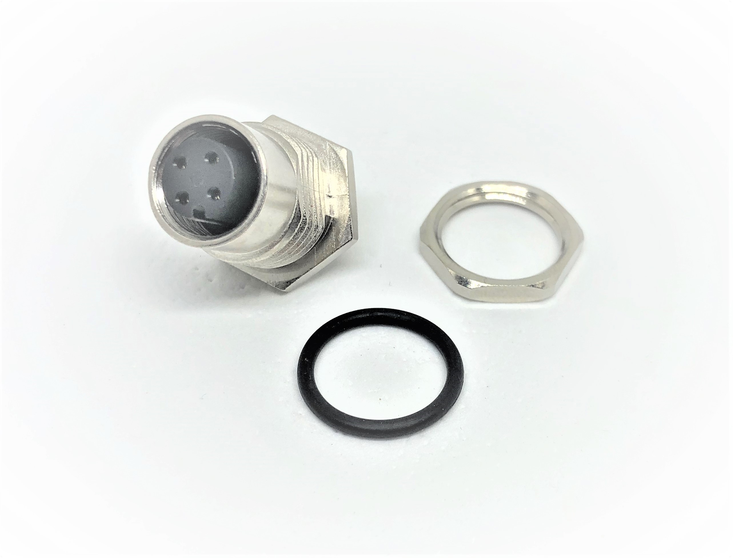AM12-04PFFP-SF7001-A (M12, A Code, 4Pin, Front Lock) AM12-04PFFP-SF7001-A (M12, A Code, 4Pin, Front Lock)