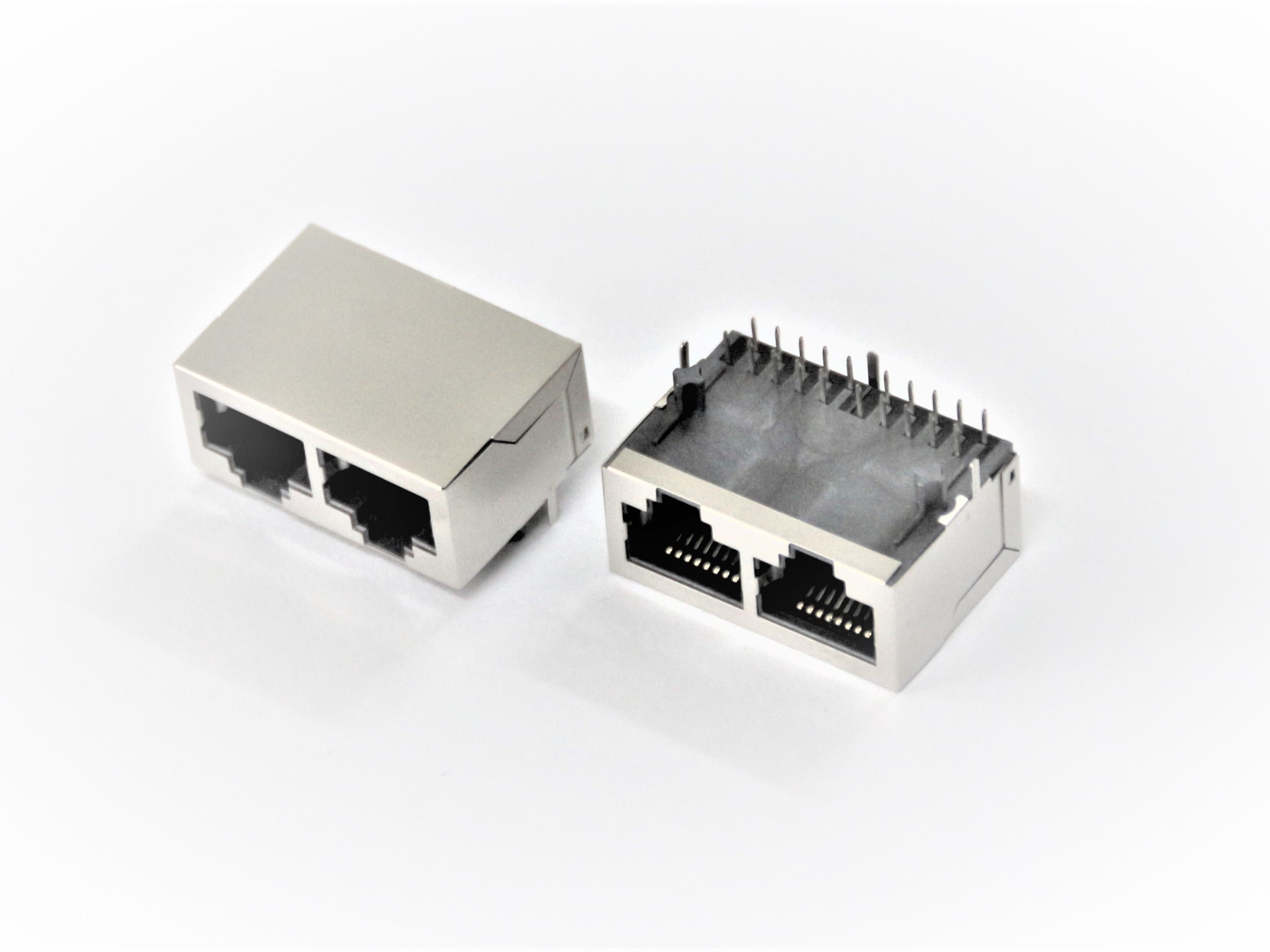 ARJ10-020810-311-S0T21-A (RJ45, Side Entry, 10/100/1000 Base-T, 2 Port, LED) ARJ10-020810-311-S0T21-A (RJ45, Side Entry, 10/100/1000 Base-T, 2 Port, LED)