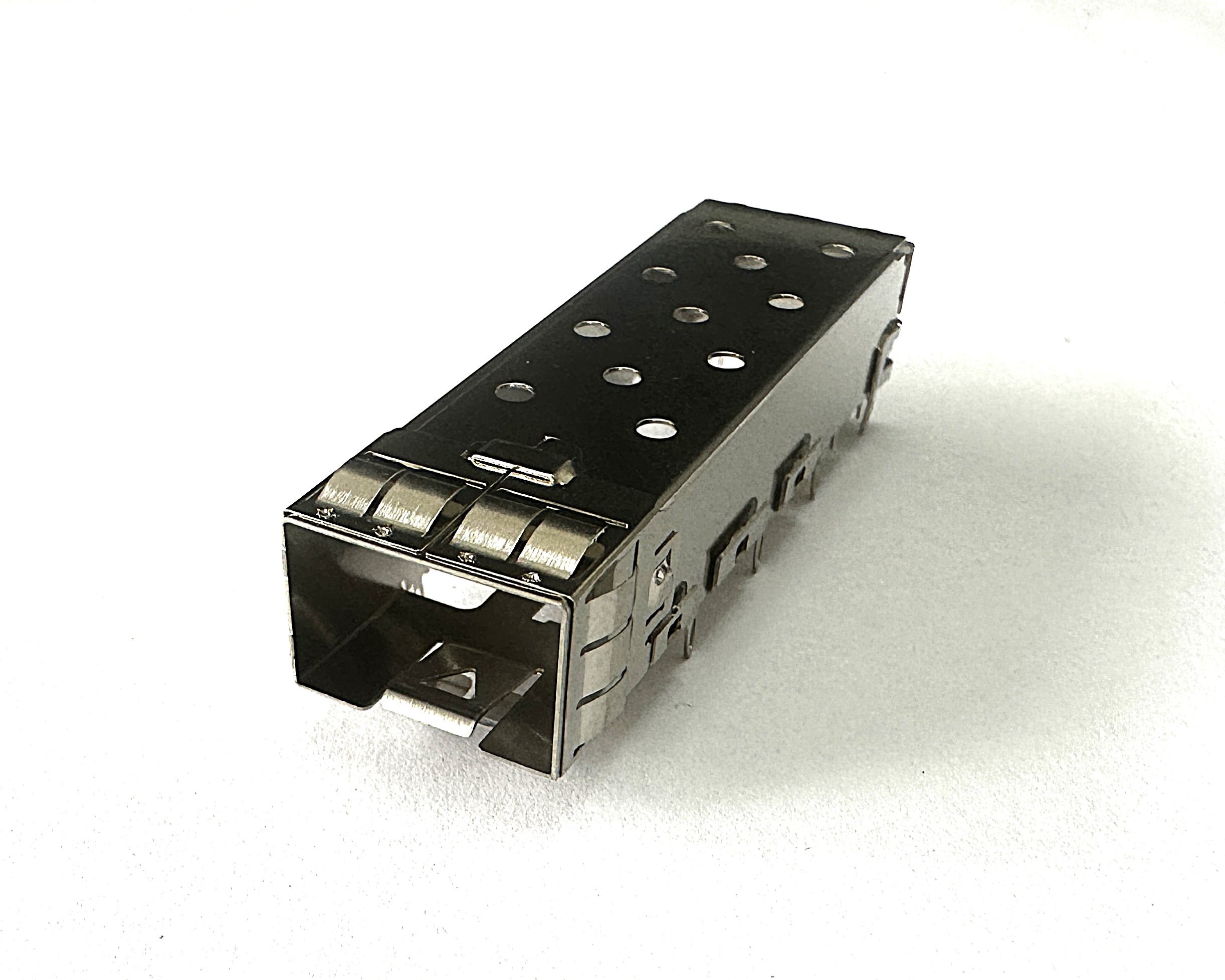 ASP02-641101YB-H (SFP+ 1x1 Cage Press Fit with EMI Clip)
