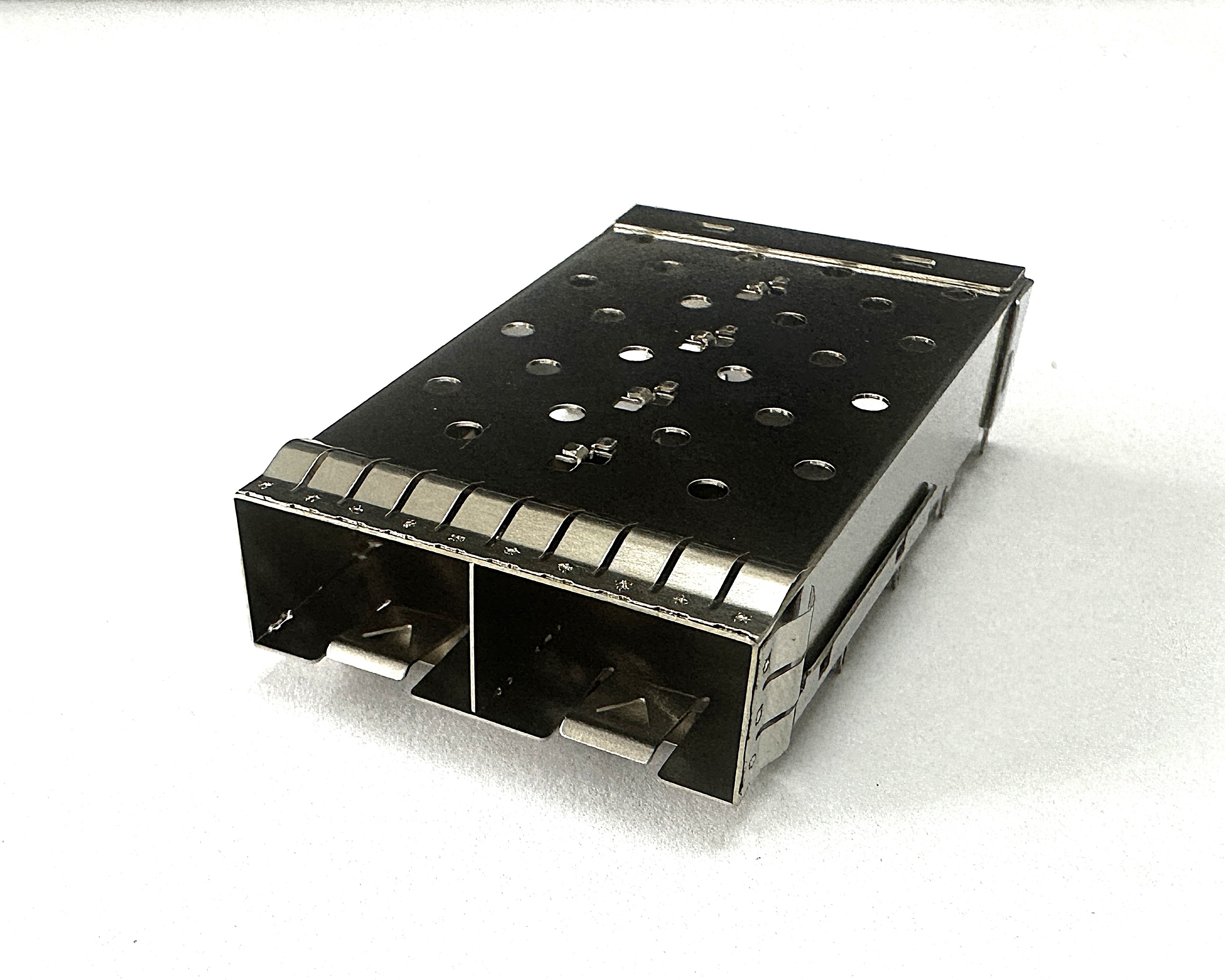 ASP02-6412101Y-H (SFP+ 1x2 Cage Press Fit)