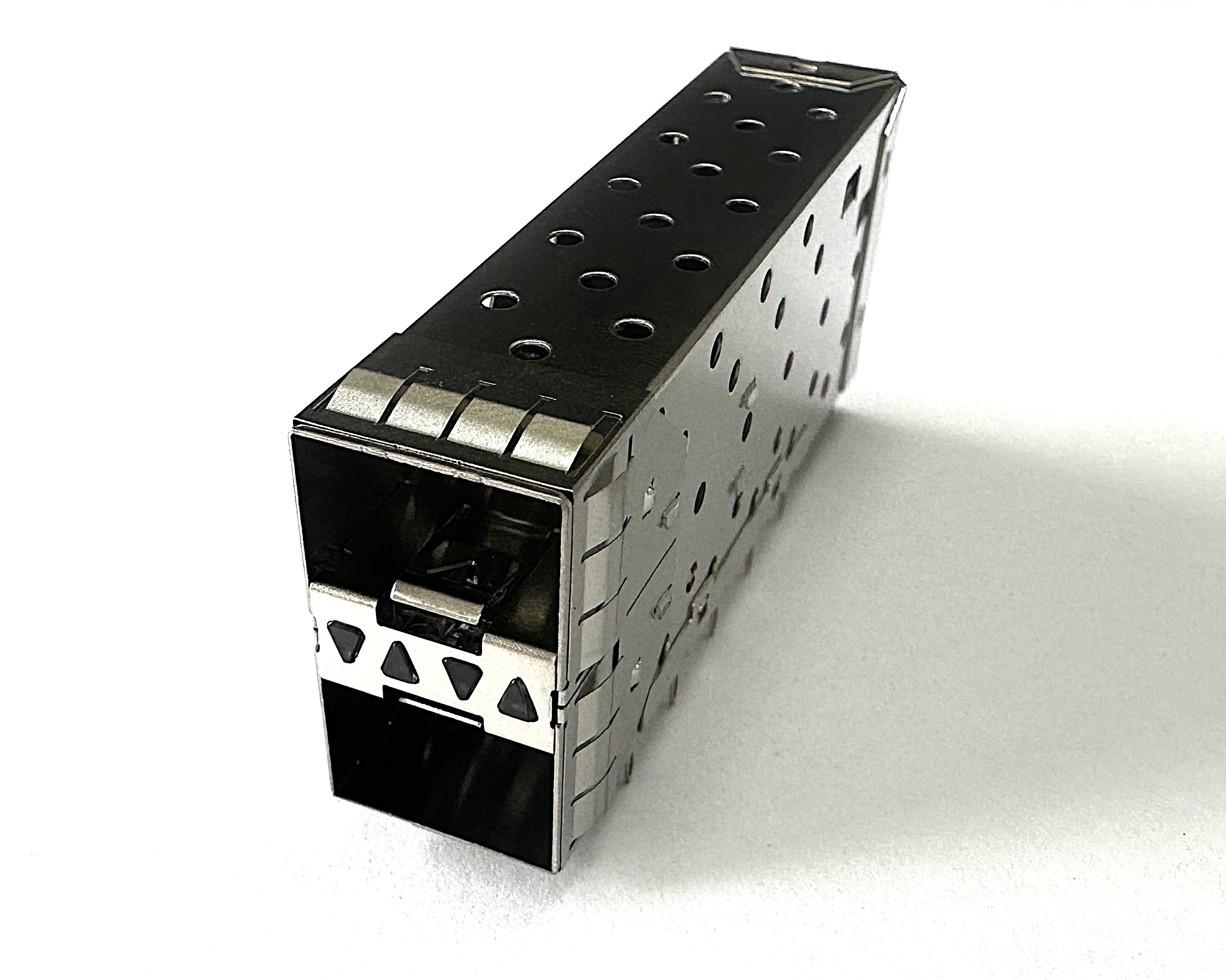 ASP02-6421101YL-4-BL-H (SFP+ 2x1 Cage Press Fit with Light Pip + Connector)